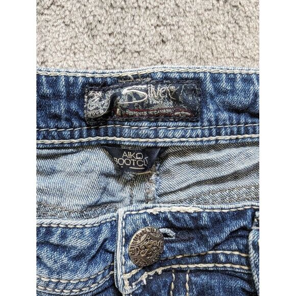 Silver Aiko Bootcut Women's Jeans Size W31/L31 Medium Wash - Picture 4 of 14